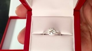 James Allen Engagement Ring Unboxing [upl. by Kenon]