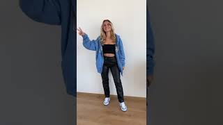 Klamotten stylen von meinem Mann 💙✨ girlssupportgirls selfllove ootd [upl. by Lzeil]