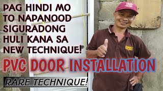 HOW TO INSTALL PVC DOOR AS EASY AS 123 [upl. by Brigid]