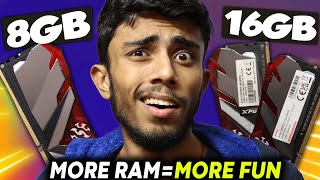 Will More Ram Make your Computer Faster ⚡Upgrading My Ram Testing Gaming amp Editing8GB16GB24GB [upl. by Ennayram]