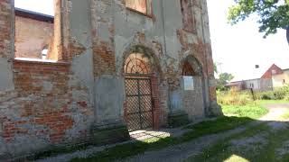 Poland Działoszyce A ruined Jewish slaughtered community synagogue built 1852 [upl. by Frederico]