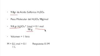 Cálculo de Normalidad y Molaridad Soluciones Química General [upl. by Nina]