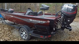 Jet Powered Ranger Bass Boat  Quick Fall Clean Up [upl. by Tailor702]