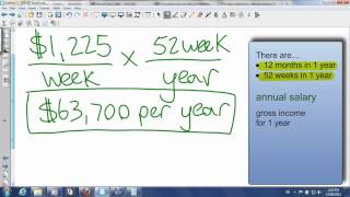 Converting Weekly Salary to Annual and Monthly Salaries [upl. by Atwood503]