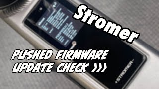 Stromer Omni Pushed Firmware Update Check [upl. by Yzdnil]