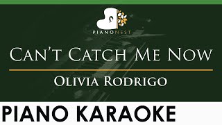 Olivia Rodrigo  Can’t Catch Me Now  LOWER Key Piano Karaoke Instrumental [upl. by Eannaj764]