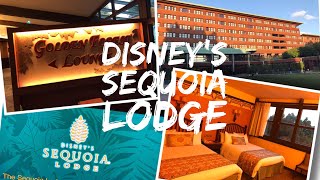 Disneys Sequoia Lodge Hotel  Disneyland Paris  Lake Side Room tour and hotel Tour  Golden Forest [upl. by Yablon]