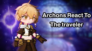 Archons React to the Traveler 22 Lumine MC Abyss Aether [upl. by Aihpos322]