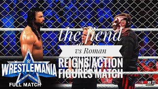 The fiend vs Roman reigns action figure match [upl. by Acinimod]