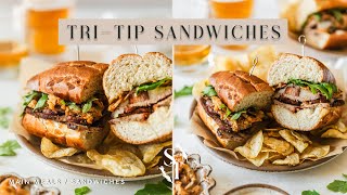 TriTip Sandwiches with Fried Onions amp Garlic Aioli [upl. by Ellard]