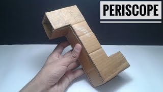 How To Make Simple Periscope From Cardboard and Mirrors  Periscope [upl. by Gordan]