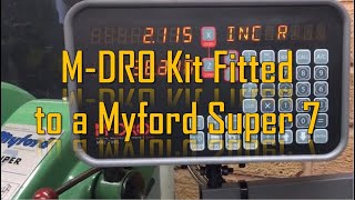 Myford Super 7 with MDRO kit [upl. by Esyahc429]