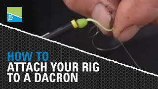 Des Shipp shows you how to attach your rig to a dacron connector [upl. by Daisey]