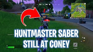 Fortnite Huntmaster Saber Still at CONEY CROSSROADS [upl. by Atir]