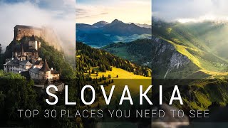 THIS IS SLOVAKIA  TOP 30 places you must see [upl. by Esinrahs813]