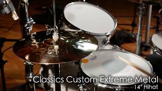 Meinl Cymbals CC14EMHB Classics Custom 14quot Extreme Metal Hihat [upl. by Mateo]