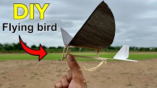 How To Make Flying Bird  single crank mechanism  ornithopter howto [upl. by Chas]