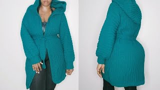 Easy oversized crochet cardigan Haze crochets [upl. by Hammel]