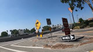 Driving to the Burbank Hotel Parking Garage Gate 150 E Angeleno Ave Burbank California 1010 GFH2 [upl. by Ientirb]