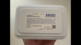 Cequa Eye Drops Unboxing cyclosporine ophthalmic [upl. by Bentley]