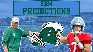 2024 Tulane Football Predictions [upl. by Nottnerb]