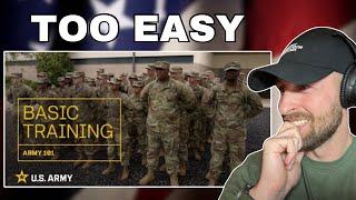 US Army Basic Combat Training British Army Soldier reacts [upl. by Cornel]