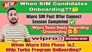 Wipro Onboarding Latest Update  Wipro Elite Phase 1amp2 Onboarding Update  Wipro Wilp Onboarding [upl. by Enibas]