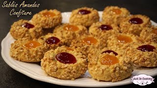 Recette de Biscuits aux Amandes et à la Confiture [upl. by Der]