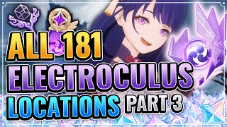 ALL 181 Electroculus Locations Part 3 TIMESTAMPS  DETAILED GUIDE Genshin Impact Tsurumi Island [upl. by Nagaek]