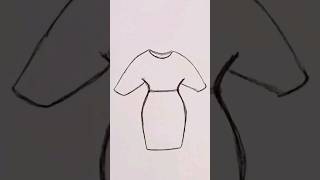 How to draw a dolman dress step by step with easy fast way [upl. by Enyrhtak357]