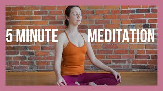 5 min Mantra Meditation for Beginners  Easy Guided Meditation [upl. by Giacopo]