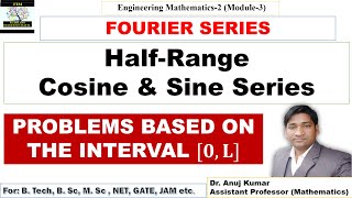 Half Range Fourier Series  Half Range Cosine Series  Half Range Sine Series  In interval 0 l [upl. by Ycat101]