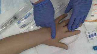 Intravenous IV Saline Lock Insertion [upl. by Lenra]