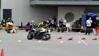 Maniabilité Moto  Notre Première Compet de Moto Gymkhana Officielle [upl. by Anitsirhc134]