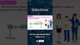 Adjectives  Definition Forms Types Use amp Example  Types of Adjectives  English Grammar shorts [upl. by Novla]