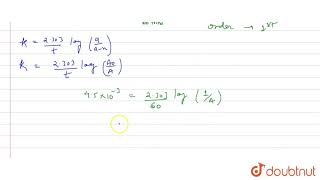 The rate constant for an isomerization reaction A rarr B is 45 xx 103 min1 If the [upl. by Attesor]