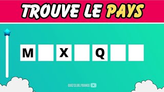 🌍 TROUVE LE PAYS 🧩 DEVINE LES PAYS QUIZ FR APPRENDRE EN SAMUSANT [upl. by Aletsirc]