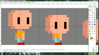 How to make sprite art and animate it in Gimp [upl. by Alf60]