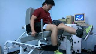 Isokinetic Dynamometer Test  Left Leg Full ROM Maximal Flexion and Extension [upl. by Abate]