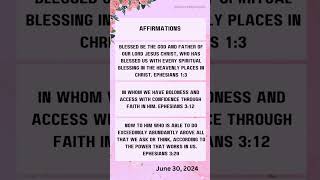 God promises for today June 30 2024 prayer christian jesus love scriptureoftheday [upl. by Lontson356]