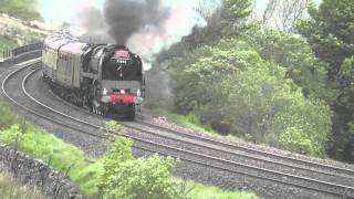 71000 Duke of Gloucester Storming Ais Gill 210511 plusa surprise [upl. by Oirifrop450]