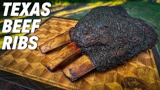 Smoked Texas Style Beef Ribs  Ash Kickin BBQ [upl. by Marcel]