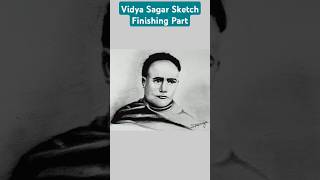 Ishwar Chandra Vidya Sagar Sketch Finishing Part  pencildrawing sketch ishwarchandravidyasagar [upl. by Esela]