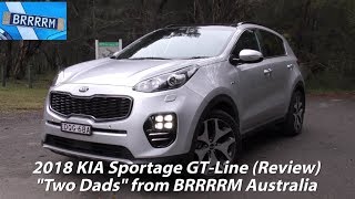 2018 KIA Sportage GTLine SUV quotTwo Dadsquot Review  BRRRRM Australia [upl. by Nillok]