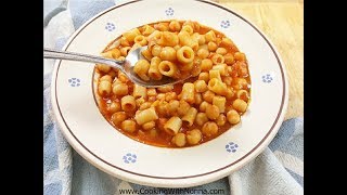 Pasta e Ceci  Chickpeas Rossellas Cooking with Nonna [upl. by Ayle]