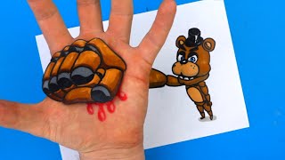 CRAZIEST FREDDY FAZBEAR FNAF INTO THE PIT Paper Crafts [upl. by Kamp]