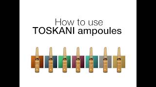 TOSKANI Ampoules  How to use them in your beauty routine [upl. by Anuait]