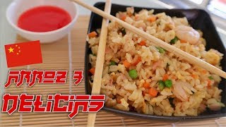 ARROZ FRITO TRES DELICIAS  RECETA CHINA FACIL [upl. by Ahsaya]