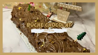 Bûche au chocolat  Box pâtisserie [upl. by Hepsibah]