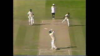 DAVID GOWER 61 ENGLAND v PAKISTAN 4th TEST MATCH DAY 3 EDGBASTON JULY 25 1987 [upl. by Eenej203]